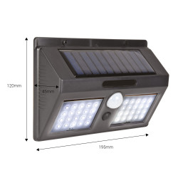 LED Solar Powered Motion Sensor Wall Lamp