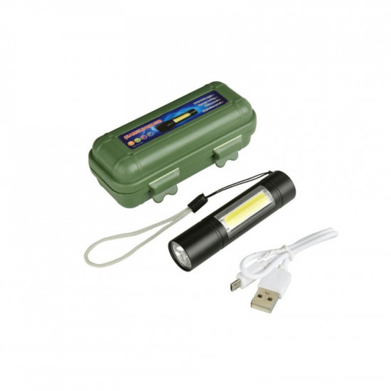 USB Charging Portable XPE+COB LED Flashlight USB Charging Portable XPE+COB LED Flashlight