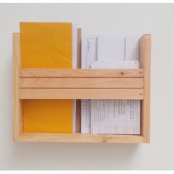 Wooden Mail/Remote Control Organizer.