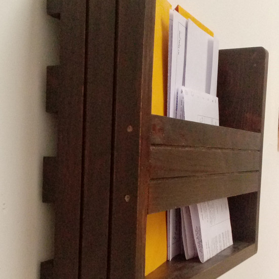 Wooden Mail/Remote Control Organizer.