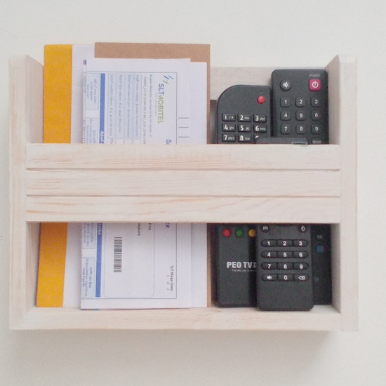 Wooden Mail/Remote Control Organizer. Wooden Mail/Remote Control Organizer.