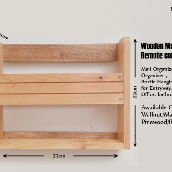 Wooden Mail/Remote Control Organizer. Wooden Mail/Remote Control Organizer.