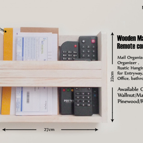 Wooden Mail/Remote Control Organizer. Wooden Mail/Remote Control Organizer.