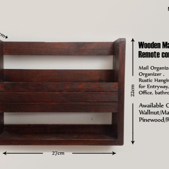 Wooden Mail/Remote Control Organizer.