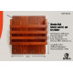Wooden Mail/Remote Control Holder with Key Hooks.