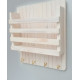Wooden Mail/Remote Control Holder with Key Hooks. Wooden Mail/Remote Control Holder with Key Hooks.