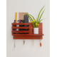 Wooden Wall Decorative Shelf With Key Hooks. Wooden Wall Decorative Shelf With Key Hooks.