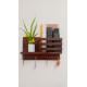 Wooden Wall Decorative Shelf With Key Hooks. Wooden Wall Decorative Shelf With Key Hooks.