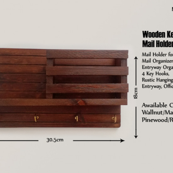 Wooden Wall Decorative Shelf With Key Hooks. Wooden Wall Decorative Shelf With Key Hooks.