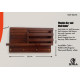 Wooden Wall Decorative Shelf With Key Hooks. Wooden Wall Decorative Shelf With Key Hooks.