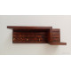 Wooden Wall Decorative Shelf With Key Hooks. Wooden Wall Decorative Shelf With Key Hooks.