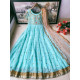 NEW EMBROIDERED ANARKALI SILK FROCK