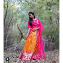 Half Saree Lehanga with blouse