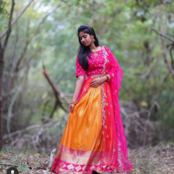 Half Saree Lehanga with blouse