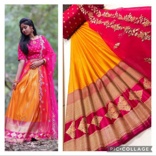 Half Saree Lehanga with blouse