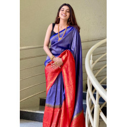 Butter Silk Saree with Blouce