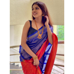 Butter Silk Saree with Blouce