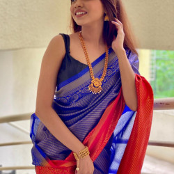 Butter Silk Saree with Blouce
