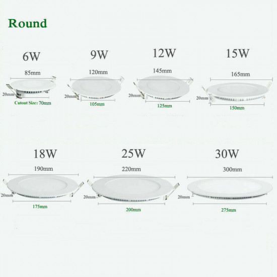 LED PANEL LIGHTS SQUARE- 24W
