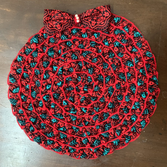 Christmas Wreath Fabric Table Mat