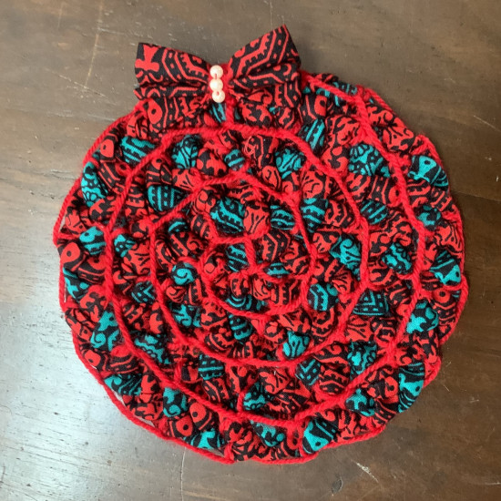 Christmas Wreath Fabric Coaster