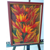 "Autumn Glory" Crayon Wall Art