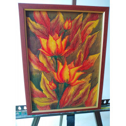 "Autumn Glory" Crayon Wall Art