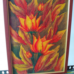 "Autumn Glory" Crayon Wall Art