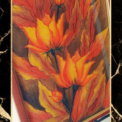 "Autumn Glory" Crayon Wall Art