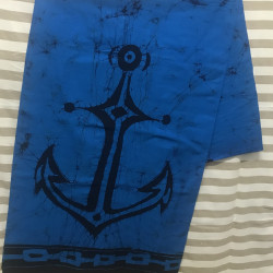 Gent's Cotton Batik Sarong - Anchor