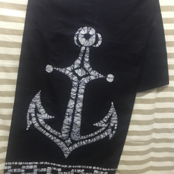 Gent's Cotton Batik Sarong - Anchor