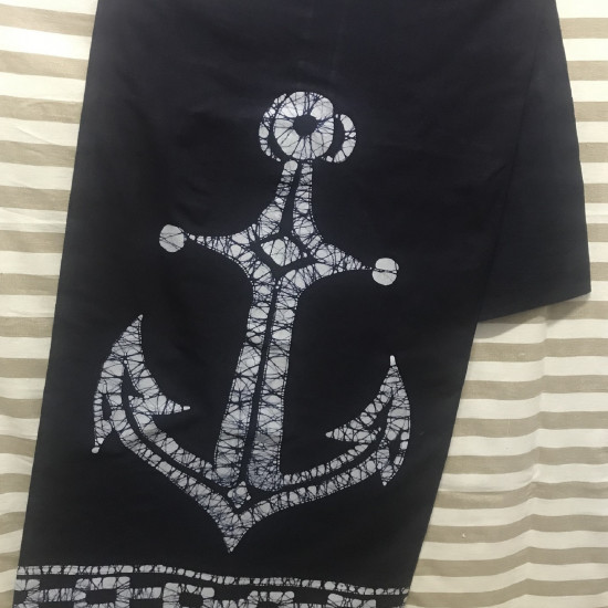 Gent's Cotton Batik Sarong - Anchor