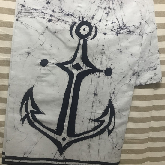 Gent's Cotton Batik Sarong - Anchor