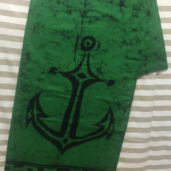 Gent's Cotton Batik Sarong - Anchor