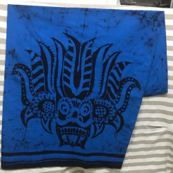 Gent's Cotton Batik Sarong - Devil Mask 'Yakka'