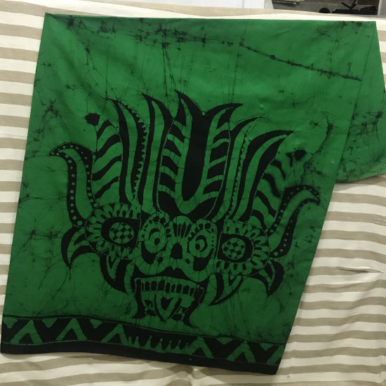 Gent's Cotton Batik Sarong - Devil Mask 'Yakka'
