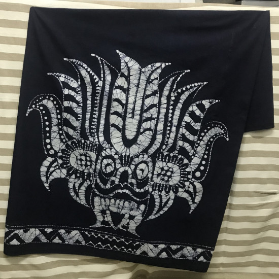 Gent's Cotton Batik Sarong - Devil Mask 'Yakka'