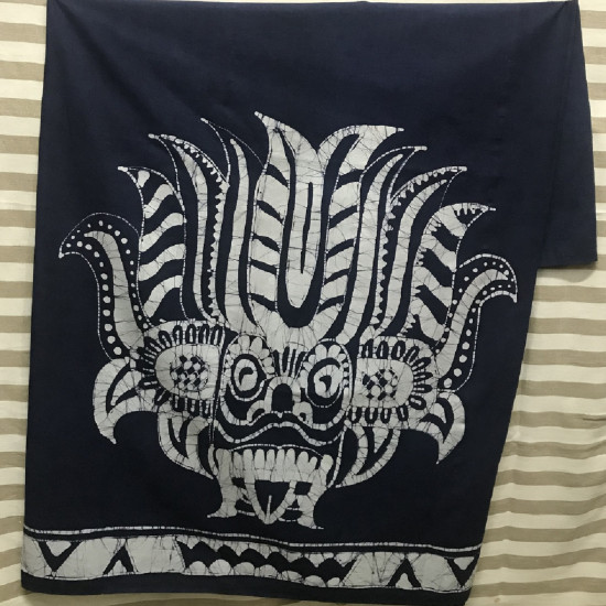 Gent's Cotton Batik Sarong - Devil Mask 'Yakka'