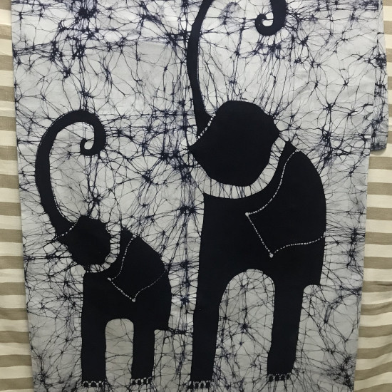 Gent's Cotton Batik Sarong - Elephants