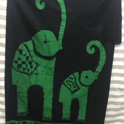 Gent's Cotton Batik Sarong - Elephants