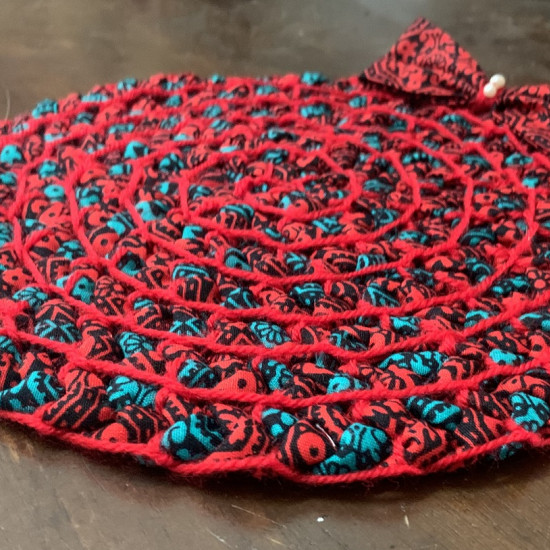 Christmas Wreath Fabric Table Mat