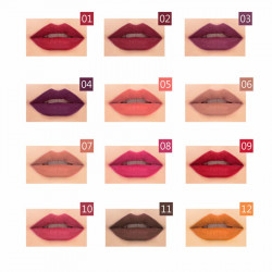 12 PCS Kit Waterproof Lipstick Lip Liner