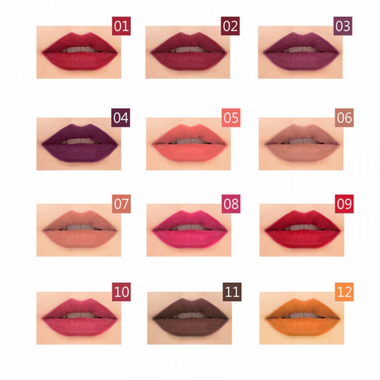 12 PCS Kit Waterproof Lipstick Lip Liner