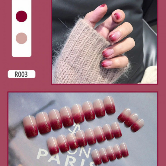 24pcs detachable False Nail Artificial Tips Set 01