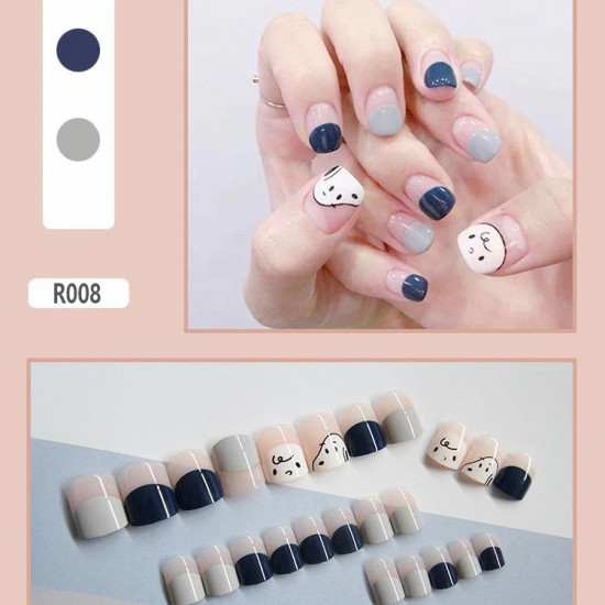 24pcs detachable False Nail Artificial Tips Set 01