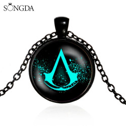 Action Game Sign Necklace Gothic Black Chain