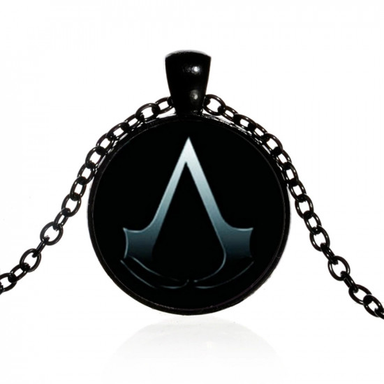 Action Game Sign Necklace Gothic Black Chain Action Game Sign Necklace Gothic Black Chain