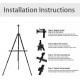 52-162cm Adjustable Easel with Carrying Bag