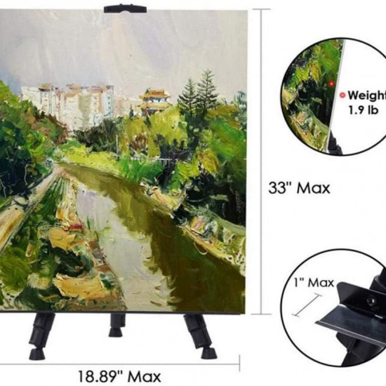 52-162cm Adjustable Easel with Carrying Bag