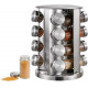 Rotating spice carousel rack 16 pcs stainless stee Rotating spice carousel rack 16 pcs stainless stee
